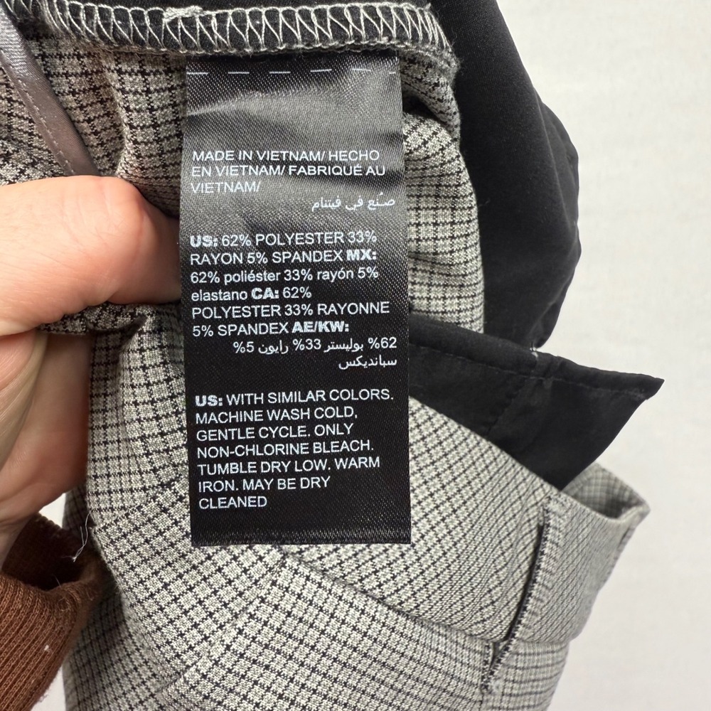 White House Black Market The Slim Houndstooth Straight Leg Career Pants‎ Size 4 - Picture 12 of 14